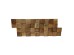 Πάνελ Επένδυσης Τοίχου 3D από Φυσικό Ξύλο Teak 495x180x20mm Rebel of Styles Teak Square 540‑008 Συσκευασία 1 Τεμάχιο